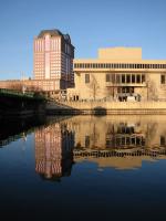 Marcus Center reflected in Milwaukee River
