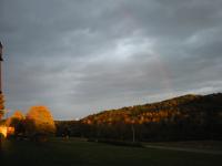 Rainbow at sunset