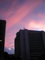 Clouds at sunset, evening of tornados