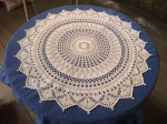 24 inch crocheted centerpiece doily