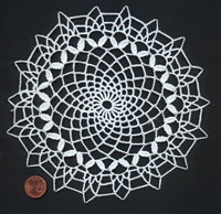 Laurel glass doily scan