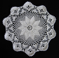 Wish Upon a Star doily photo