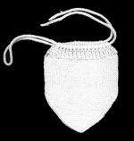 scan of knit purse