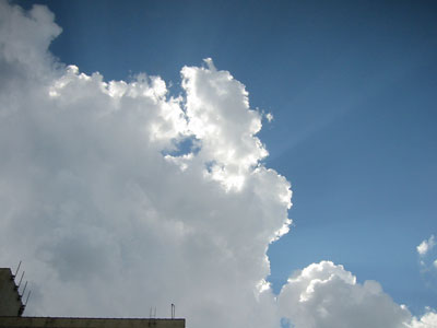 Clouds after the hail